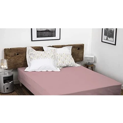 Imagen de HOME LINGE PASSION, Sábana Bajera Fucsia BAIKAL 160 x 200 +35 cm, 100% algodón de 57 Hilos (Label Oeko Tex)