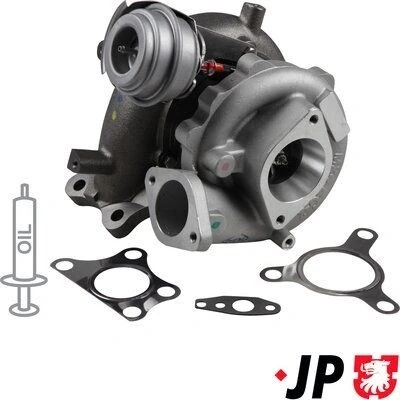 Imagen de JP GROUP 4017400100 Turbocompresor de gases escape incl. kit juntas NISSAN: NP300 Navara Pick up