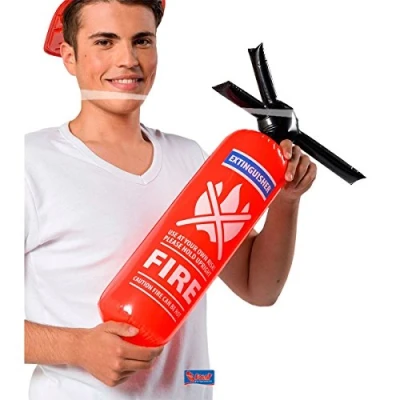 Imagen de Folat Extintor de Fuego Inflable la Brigada incendios 60 cm, Color rojo, talla única (20269)