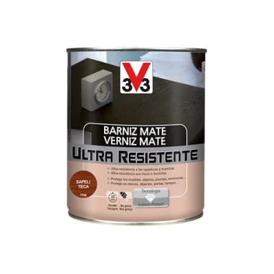 Imagen de BARNIZ INTERIOR ULTRA RESISTENTE MATE 750ML SAPELI