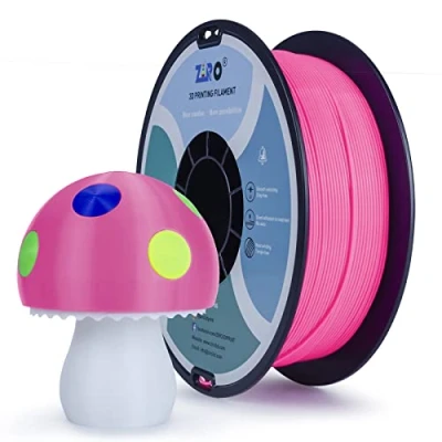 Imagen de ZIRO filamento PLA 1,75 mm, para impresora 3D Basic Color Series mm 1 kg (2,2 libras), precisión dimensional +/ 0,03 mm,Rosa