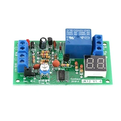 Imagen de DC12V Pantalla LED Digital Temporizador Retardo Interruptor Temporización Apagar Módulo Relé 1 99s / 99min Ajustable