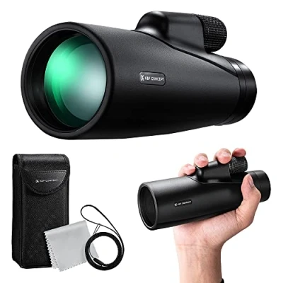 Imagen de K&amp;F Concept Telescopio Monoculares de Largo Alcance 12x50, BAK4 Prisma y Lente FMC,Monoculo Catalejos Gran Impermeable IP66 para Observación Aves Vida Silvestre