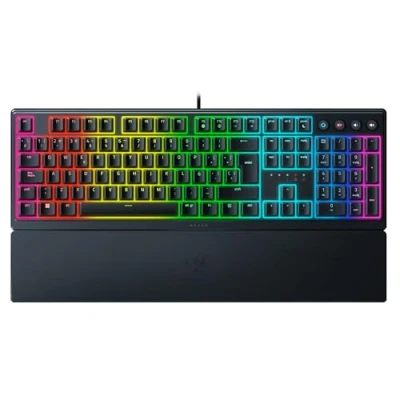 Imagen de Teclado gaming Razer Ornata V3, Por Cable, Retroiluminación, Ambidiestro, Membrana mecánica, QWERTY, Negro