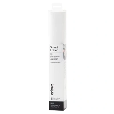 Imagen de Cricut Papel Smart Label (Soluble) Blanco 33cm x 61cm (13&quot; 24&quot;) Explore 3 Maker