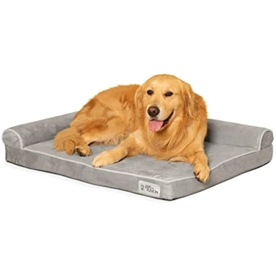 Imagen de PetFusion BetterLounge Cama ortopédica para Perros de Espuma viscoelástica con Forro Impermeable y Funda extraíble, cómoda Suave Perros, Grande (91 x 71 15 cm)