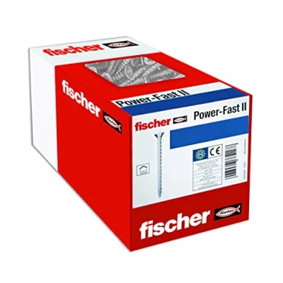 Imagen de fischer caja de tornillos para madera rosca parcial, Cincado, 3x35