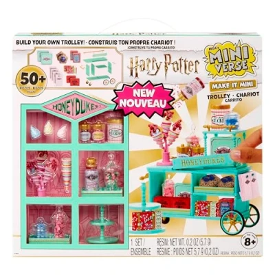 Imagen de MGA&#039;s Miniverse Make It Mini Honeydukes Trolley Coleccionables Harry Potter Mini, +50 Piezas, DIY, Juego de Resina, Réplica Comida, para Coleccionistas y Niños +8 Años, NO Comestible