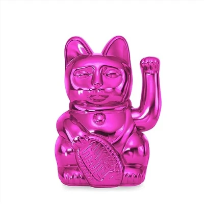 Imagen de DONKEY Lucky Cat Cosmic Edition Venus Shiny Pink Maneki Neko, 15 cm, en Caja de Regalo (Shiny Pink)