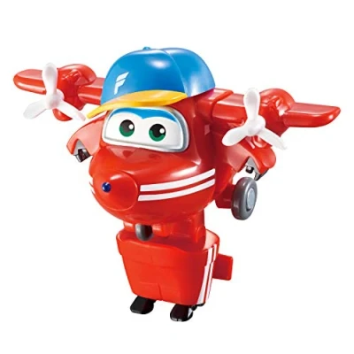 Imagen de Super Wings Robots Superwings Transform a Bots Flip, Color Red, L änge 4,70 cm, Breite 7,15 Höhe 5,70 cm (EU720021)