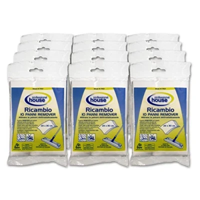 Imagen de Conjunto 120 paños electrostático atrapapolvo para la limpieza de suelos y muebles. Medir cm 30 X 23. También compatibles con los Sistemas Swiffer.