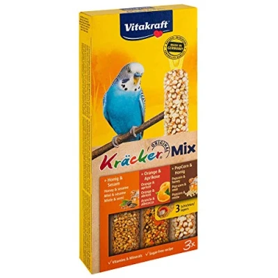 Imagen de Kracker para periquitos con miel/Orange/pop fit Vitakraft