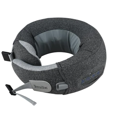 Imagen de TERRAILLON NECK MASSAGER, Cojín masaje cuello y cervical, relajante, reducción de tensiones, antiestrés, 3 velocidades masaje, 2 direcciones rotación, opción calefactora, correa ajustable,