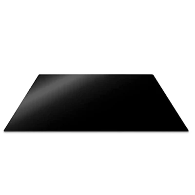 Imagen de PEBBLY Tablero de protección para Placa cocción, Vidrio Templado Silicona, Negro, 57x50x1 cm