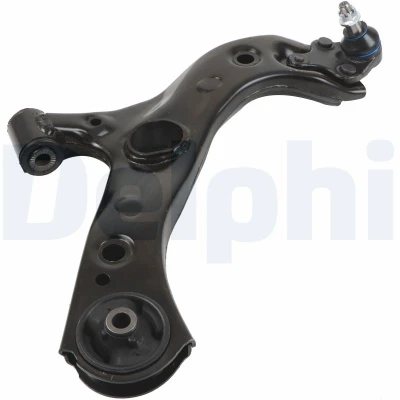 Imagen de DELPHI TC4696 Barra oscilante, suspensión de ruedas con rótula suspensión/carga derecha, Eje delantero Brazo oscilante transversal Chapa acero