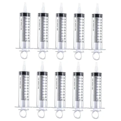 Imagen de 100 ml Jeringa de plástico para medir líquidos experimentos laboratorio Herramienta dispensación 10PCS