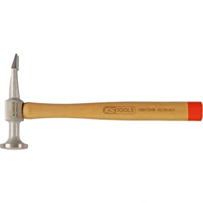 Imagen de KS Tools 700.1490 Martillo de chapista con peña punta plana, aluminio, cabeza curvada, redonda/punta plana