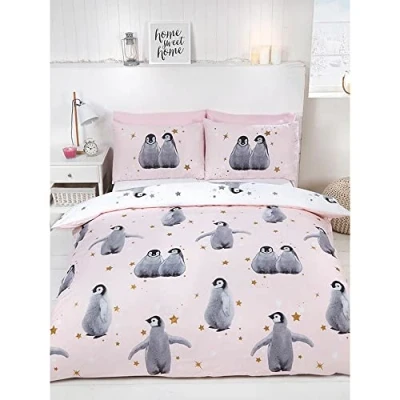 Imagen de Rapport Juego de edredón pingüinos con Estrellas, Ice, Doublé