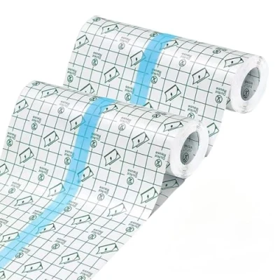 Imagen de vendaje transparente impermeable, para Tatuajes, Cinta Adhesiva EláStica ProteccióN De ApóSito Yeso FijacióN, Película Impermeable deportes natación ducha (2m X 15cm)