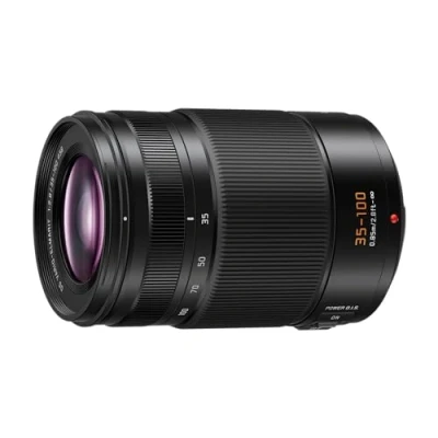 Imagen de Panasonic Lumix H ES35100E Leica DG Vario Elmarit Lente Zoom F2.8 de 35 100 mm, Micro Cuatro Tercios, Teleobjetivo, Power OIS, Resistente a Salpicaduras/Polvo/Congelación, Ideal para Video, Negro