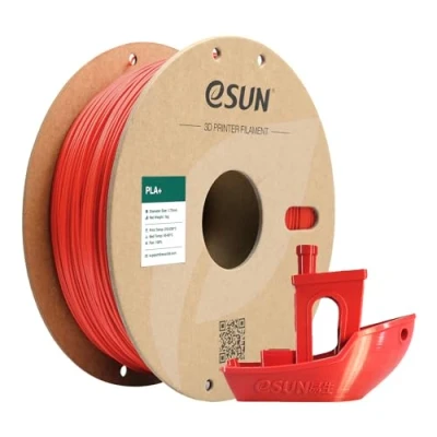 Imagen de eSUN Filamento PLA+ 1.75mm, Mejorado Tenacidad Impresora 3D PLA Plus, Precisión Dimensional +/ 0.03mm, 1KG Carrete (2.2 LBS) para de Impresión 3D, Rojo