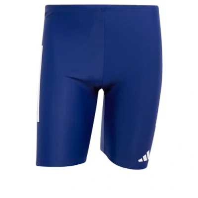 Imagen de adidas Hombre 3 Stripes Swim Jammers 8 Inch, Dark Blue/White, M
