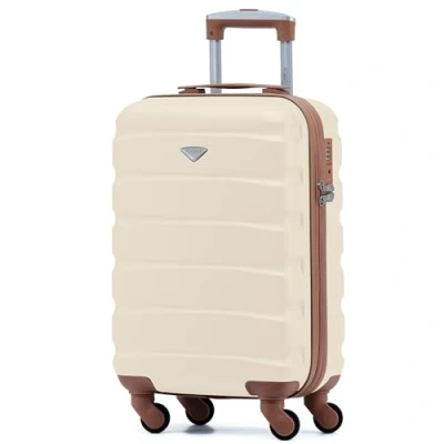 Imagen de Flight Knight Maleta Rigida Ligera de 4 Ruedas, Equipaje Mano Cabina Aprobado para Mas 100 Aerolineas Incluidas British Airways, easyJet, Jet2 &amp; Wizz 55x35x20cm Cerradura TSA