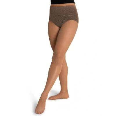 Imagen de Capezio Professional Fishnet Seamless Tight Mallas, Mujer, Almendra Tostada, XL
