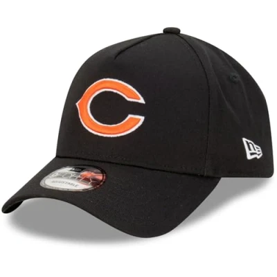 Imagen de New Era Chicago Bears NFL Evergreen Negro Gorra Ajustable del Modelo 9Forty A Frame
