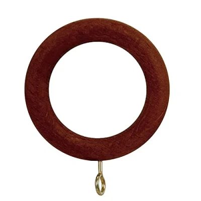 Imagen de Riel Chyc 5430115 Anilla Madera Lisa con Hembrilla 40x45 mm. Nogal