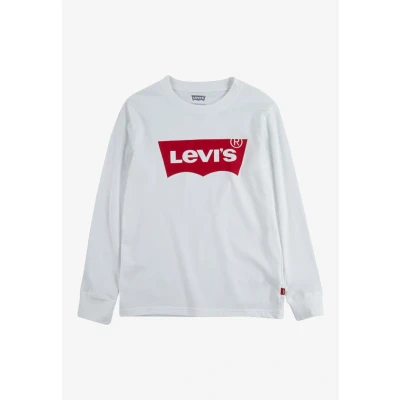 Imagen de Levi&#039;s Batwing TEE Camiseta de manga larga para niños, Talla: 5a, White