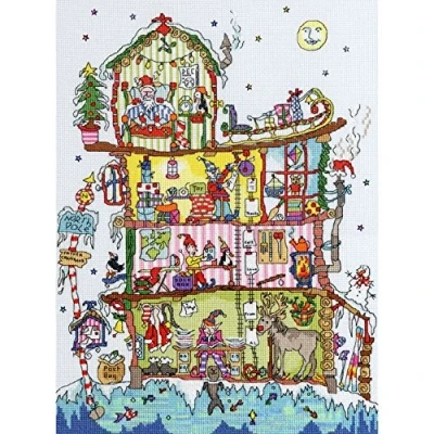 Imagen de Bothy Threads XCT17 Kit de punto cruz (26 x 36 cm), diseño polos norte