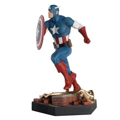 Imagen de Eaglemoss Figura Capitán América Pose de Batalla Escala 1:18