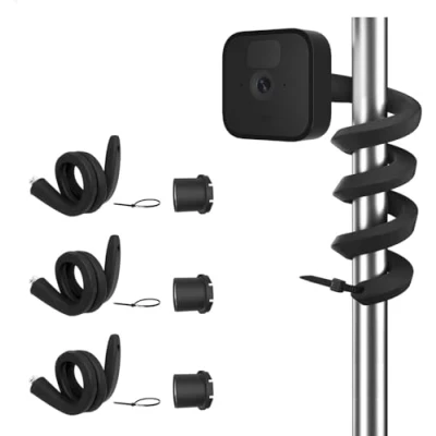 Imagen de Tiuihu Soporte flexible para cámaras de seguridad interiores y exteriores Blink XT2, compatible con XT uso en exteriores, montaje versátil