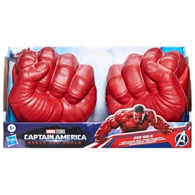 Imagen de Marvel Avengers Captain America: Brave New World, Súper puños Gamma de Hulk Rojo, Juguetes para Juego rol
