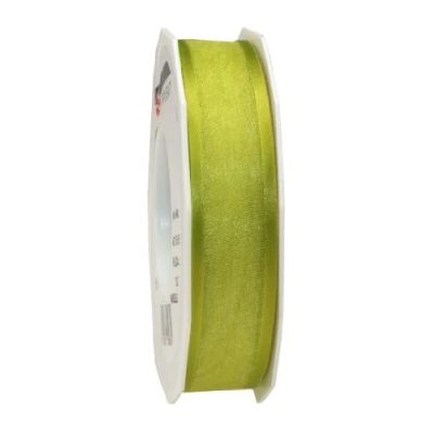 Imagen de Präsent Cinta de Organza con Alambre, Burdeos, 25mm 25m