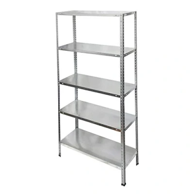Imagen de ORYX Estanteria Acero Galvanizado con 5 Baldas 150x75x30 cm. ajustables. Peso maximo 150 Kg.