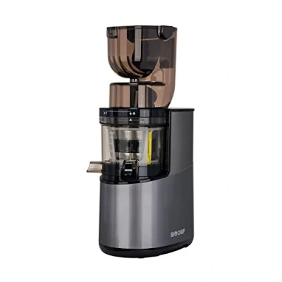 Imagen de BioChef Atlas Whole Slow Juicer Pro Extractor de zumos, 400 Watts, 40 RPM, licuadora en frío. Garantía por vida el motor. (Plata)