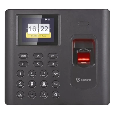 Imagen de Safire Control de Presencia WiFi Huella, RFID y Teclado Bateria Respaldo Capacidad 3.000 Huellas 100.000 Registros Software Incluido