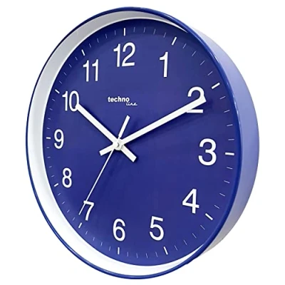 Imagen de Technoline WT7520 Reloj de Pared, Azul, 25 cm