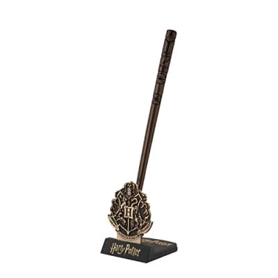 Imagen de Cinereplicas Harry Potter Pluma varita mágica con soporte y lenticular marcapáginas Licencia Oficial (Cedric Diggory)