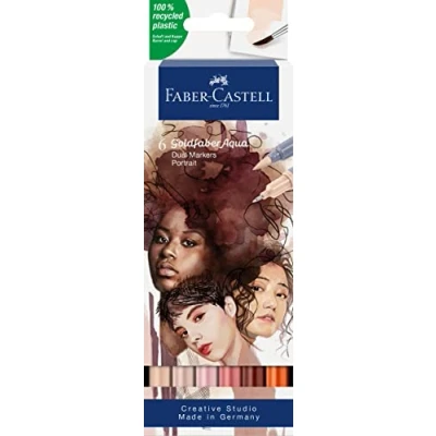 Imagen de Faber Castell 164523 Goldfaber Aqua Dual Markers. Pack 6 Retrato