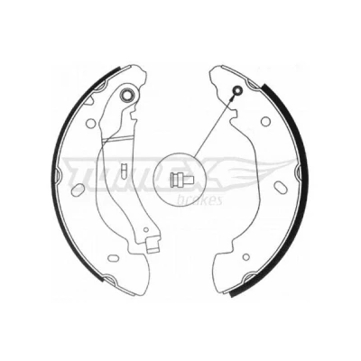 Imagen de TOMEX brakes TX 20 94 Zapatas de Freno Eje trasero 254 52 FORD: Transit Mk5 Furgón, Camión plataforma/Chasis, Bus