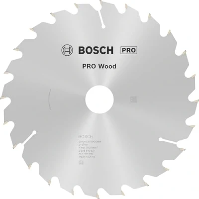 Imagen de Bosch Professional 2 608 640 621 Hoja de sierra circular Optiline Wood 210 x 30 2,8 mm, 24 (pack 1), gris