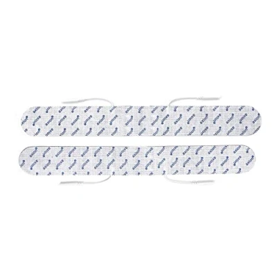 Imagen de Set de 2 Electrodos para la espalda 33x4 cm axion aparato TENS EMS electroestimulador largos especiales Parches autoadhesivos