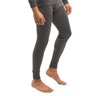 Imagen de MT Calzoncillos térmicos y de esquí para hombre, térmicos, largos, cálidos, con interior suave, antracita, XXL