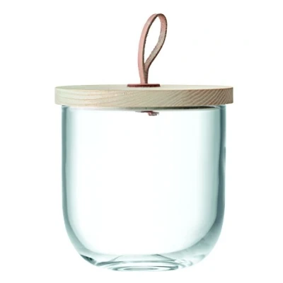 Imagen de LSA Ivalo Cúpula de Servicio con Tapa Madera Incluida, Transparente, Altura 15.5cm, Cristal, Claro