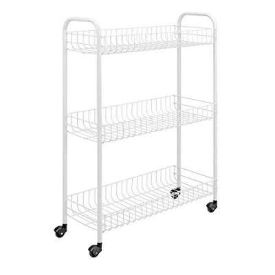 Imagen de Metaltex Slim Carro de Cocina con 3 Niveles, Color Blanco