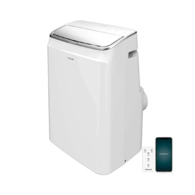 Imagen de Cecotec Aire Acondicionado Portátil con Mando a Distancia, Wifi y Bomba de Calor ForceClima 12800 Soundless Heating Connected. 12000 BTU, Pantalla LED, 5 Modos, Cobertura 28m2