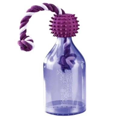 Imagen de PetSafe Busy Buddy Tug A Jug Juguete para Perros, Cuerda Morder, Sistema Dispensador de Comida y Adiestrador M/L